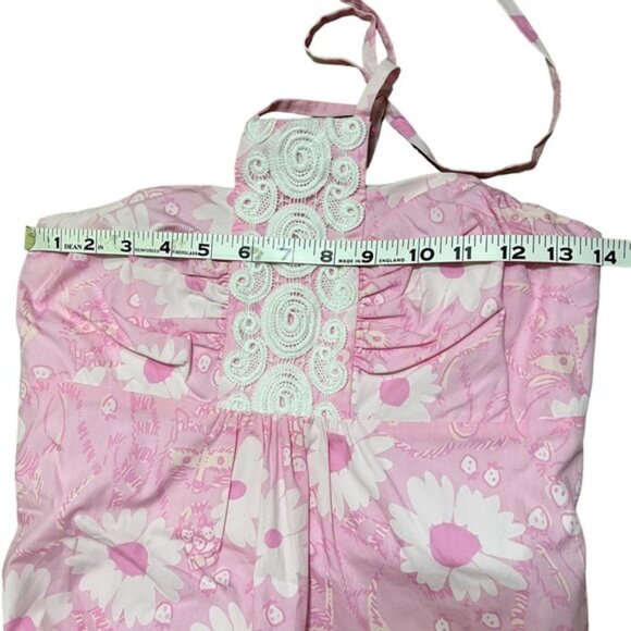 Lilly Pulitzer trapless Halter Dress in Pink Size 2 - Picture 7 of 13